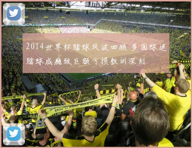 2014世界杯赌球风波回顾 多国球迷赌球成瘾致巨额亏损教训深刻